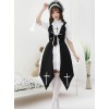 Cross Witch Gothic Lolita Black Or Red Dress And Shirt And Hat Set