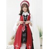 Cross Witch Gothic Lolita Black Or Red Dress And Shirt And Hat Set