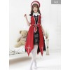 Cross Witch Gothic Lolita Black Or Red Dress And Shirt And Hat Set