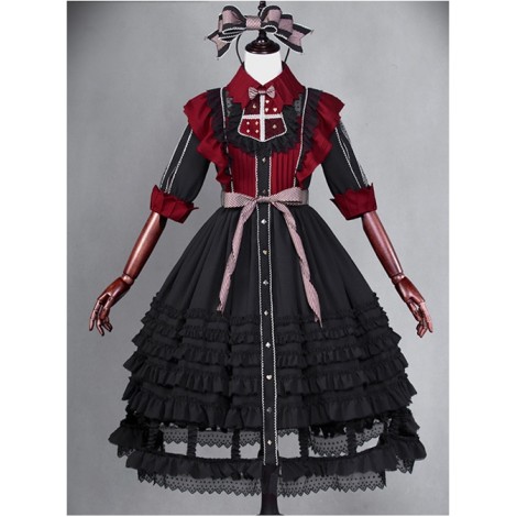 Dark Alice Lolita Black-red 13 fullset