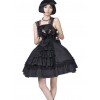 Dream Alice Cute Rabbit Black Gothic Lolita Sling Dress