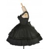 Dream Alice Cute Rabbit Black Gothic Lolita Sling Dress