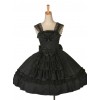 Dream Alice Cute Rabbit Black Gothic Lolita Sling Dress