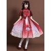 The Moon In The Mirror Series Chinese Style Elegance Classic Lolita Short Sleeve Dress