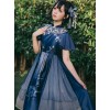 The Moon In The Mirror Series Chinese Style Elegance Classic Lolita Short Sleeve Dress