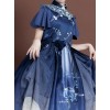 The Moon In The Mirror Series Chinese Style Elegance Classic Lolita Short Sleeve Dress