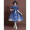 The Moon In The Mirror Series Chinese Style Elegance Classic Lolita Short Sleeve Dress