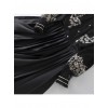 Black Retro Embroidery Standing Collar Classic Lolita Long Sleeve Dress