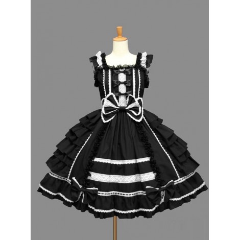 Sleeveless Bind Straps Lace Cute Sweet Lolita Dress