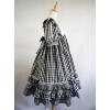 Summer Resort Girls Plaid High Waist Sweet Lolita Short Sleeves Dress