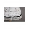 Short Sleeves Lace Trim Cotton Cosplay Maid Costume