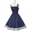 Short Sleeve Satin Yarn Classic Lolita Dress