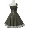 Short Sleeve Satin Yarn Classic Lolita Dress