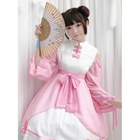 The Han Dynasty Elements Improved Lolita Chinese Style Long Sleeve Dress