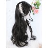 Natural Black Daily Long Curly Hair Lolita Wigs