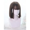 Air-bangs Medium Long Straight Hair Lolita Wigs