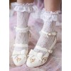 Musical Note Printing Bowknot Classic Lolita High Heel Shoes