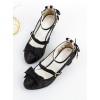 Musical Note Printing Bowknot Classic Lolita High Heel Shoes