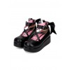 Round-toe Shallow Mouth Bowknot Cute Lolita Middle Heels Shoes