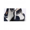 Navy Style Cross Decoration High Heel Ankle Boots