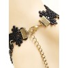 Vampire Black Lace And Heart Pendant Lolita Bracelet