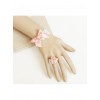 Sweet Pink Bow Rose Girls Lolita Bracelet And Ring Set