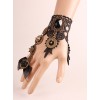 Black Lace Gears Decorate Lolita Wrist Strap