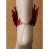 Halloween Demon Wings Red Baroque Style Lolita Ankle Belt