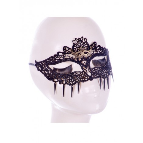 Sexy Black Lace Hollow Out Pendant The Cat Face Half Face Mask