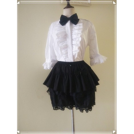 Pure Cotton And Linen Multilayer Sweet Lolita Bloomers