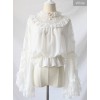 Lace Ruffle Pendant Classic Lolita Chiffon Shirt