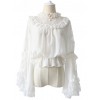 Lace Ruffle Pendant Classic Lolita Chiffon Shirt