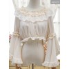 Retro Trumpet Sleeves Chiffon Lolita Short Shirt