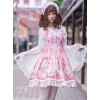 Retro Trumpet Sleeves Chiffon Lolita Short Shirt