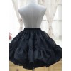 White Or Black Glass Yarn Bubble Skirt Lolita Short Petticoat