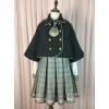 Little Bear Detective School Lolita Double-Breasted Black Cloak