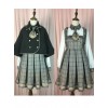 Little Bear Detective School Lolita Double-Breasted Black Cloak