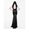 Punk Gothic Elegant Sexy Translucent Backless Dress