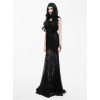 Punk Gothic Elegant Sexy Translucent Backless Dress