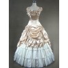 Victorian Retro Champagne Color Ruffles Classic Lolita Prom Dresses