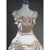 Victorian Retro Champagne Color Ruffles Classic Lolita Prom Dresses