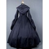 Palace Style Retro Gothic Lolita Prom Hooded Long Dress