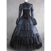 Victorian Stand Collar Long Sleeve Gothic Lolita Prom Long Dress