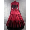 Victorian Stand Collar Long Sleeve Gothic Lolita Prom Long Dress