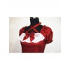 Cute Short Sleeves Red Cotton Lolita Dress