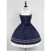 Wide Peter Pan Collar Academy Lolita JSK - Morningstar Idol Academy by Souffle Song