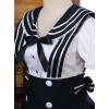 Navy Style Short Sleeve School Lolita Dress Set