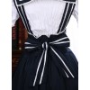 Navy Style Short Sleeve School Lolita Dress Set