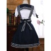 Navy Style Short Sleeve School Lolita Dress Set