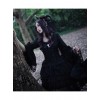 Lilith Series Pure Color Gothic Lolita Long Sleeve Dress